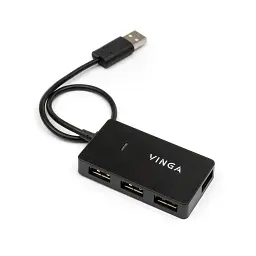 Концентратор Vinga USB2.0 to 4*USB2.0 HUB (VHA2A4N) - мініатюра 3