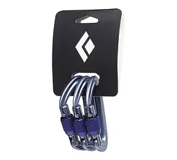 Набір карабінів Black Diamond LitetForge Screwgate 3 Pack Сірий