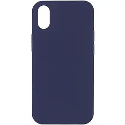 Чохол Silk Full Protective (AA) NO LOGO для Apple iPhone XS Max (6.5") Темно-синій / Midnight blue