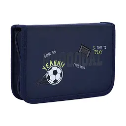 Пенал шкільний Yes одинарний з клапаном Football HP-03 - мініатюра 2