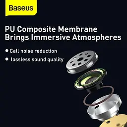 Навушники Bluetooth Baseus Encok True Wireless Earphones WM01 (NGWM01-02) білі - мініатюра 7
