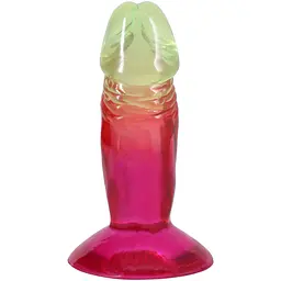 Ділдо Doc Johnson Crystal Jellies 4.5 Inch Rainbow, 12.1 см - мініатюра 3