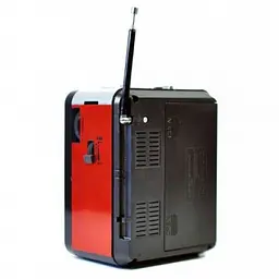 Радіоприймач з USB-виходом GOLON RX-9100 Чорний з червоним - мініатюра 2