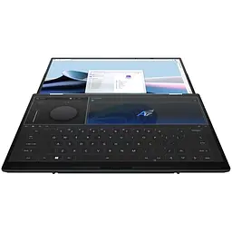 Ноутбук Ultraportabil ASUS Zenbook Duo OLED UX8406MA з процесором Intel Core Ultra 9 185H pana la 5.1 GHz, 14", 3K, OLED, сенсорний, 32GB, 2TB SSD, Intel Arc графікою, Windows 11 Pro, Inkwell сірий - мініатюра 8