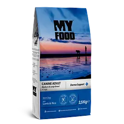 Сухий корм Myfood Супердля дорослих собак середніх та великих порід з Ягням та Рисом 2,5 кг