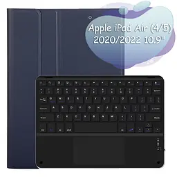 Чохол з бездротовою клавіатурою (TouchPad) BeCover для Apple iPad Air 10.9 (2020/2022) Deep Blue (712370) - мініатюра 5