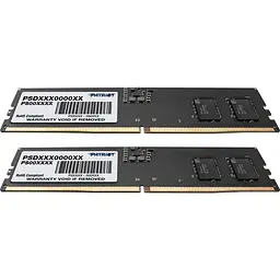 Модуль пам'яті DDR5 Patriot Signature Line 2x8 ГБ 4800 МГц чорний (PSD516G4800K) [175536] - мініатюра 2