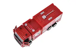 Іграшкова пожежна машина вантажівка Volvo Fire Engine 1:72 Автопром металева 67392, в коробці 13.5х7х5 см - мініатюра 2