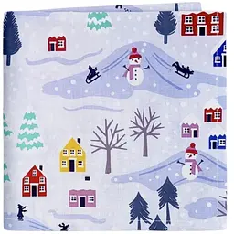 Муслінова пелюшка Cosas Snowman 110х150 см блакитна (MuslinDiapers_Snowman_110x150)