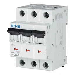 Автоматичний вимикач Eaton 3-п. М3 С 50А PL6 6кА - мініатюра 3