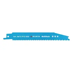 Набір полотен для шабельної пилки Wurth Multiblade 150 x 1.8-3.2 мм 5 шт. (0615915030)