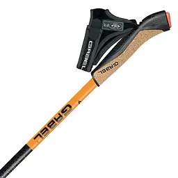 Палиці для скандинавської ходьби Gabel Carbon XT 3S-100 Чорний-Помаранчевий - мініатюра 2