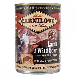 Вологий корм для собак Carnilove Lamb & Wild Boar 400 г (ягня та кабан) - мініатюра 2