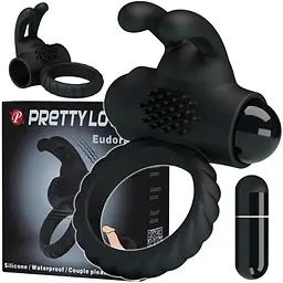 Ерекційне кільце Pretty Love Eudora Penis Ring 2.4 см чорний