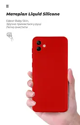Чехол ArmorStandart ICON для Samsung A04 (A045) Camera cover Red (ARM63907) - мініатюра 7