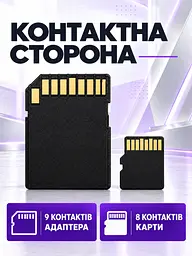 Карта пам'яті microSDHC 64 ГБ Class 10 з SD-адаптером Чорна (37261546) - мініатюра 5
