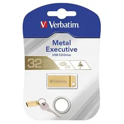 USB флеш накопичувач Verbatim 32GB Metal Executive Gold USB 3.0 (99105) - мініатюра 4