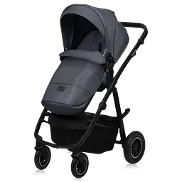 Коляска Lionelo Amber Plus 2 в 1 Grey Graphite (LO-AMBER PLUS 2IN1 GREY GRAPHITE) - мініатюра 2