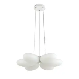 Люстра LED Levistella 797MD6010 (535), 80W, 3 режими світла, пульт, пластиковий плафон, сучасний стиль для вітальні - мініатюра 2