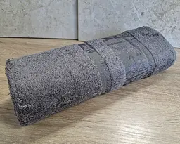Турецький бамбуковий махровий рушник Zeron 70х140 Bamboo Grey - мініатюра 4