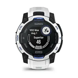 Смарт-годинник Garmin Instinct 3 45mm Solar Whitestone with Whitestone/Bolt Blue Silicone Band (010-02934-03) - мініатюра 6