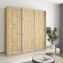 Шафа-купе тридверна MebelStar Комбо AL 3ДСП 200x60x210 см Дуб тахо (MBS-4291)