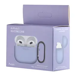 Чохол Silicone Case 1,2mm for AirPods 3 Purple - мініатюра 2