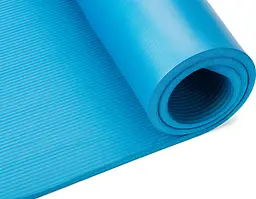 Килимок (мат) для фітнесу та йоги Gymtek NBR 1,5см голубий - мініатюра 10