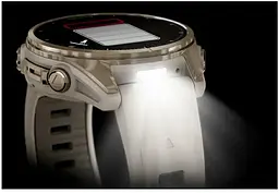 Смарт-годинник Garmin Fenix 8 43mm AMOLED Sapphire Soft Gold w. Fog Gray/Dark Sandstone S. Band (010-02903-10/11/18) - мініатюра 10