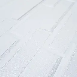 Самоклеюча декоративна 3D панель 3D Loft біла кладка в рулоні 19.6 м 19600x700x5мм - мініатюра 2