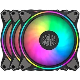 Корпусний вентилятор 120 мм Cooler Master MasterFan MF120 Halo 3 в 1 MFL-B2DN-183PA-R1 Black - мініатюра 2
