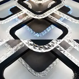 Смарт люстра керована світлодіодна ROOM ICE RGB 6S 70 Вт SMART 380x380x75 мм ESLLSE - мініатюра 5