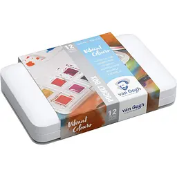 Набір акварельних фарб Van Gogh Pocket Box Vibrant Colours 12 кювет Royal Talens (8712079422820) - мініатюра 9