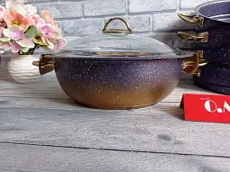 Мантоварка-пароварка з антипригарним покриттям O.M.S. Collection 6091 C-30 см 6,4 л Blue - мініатюра 4