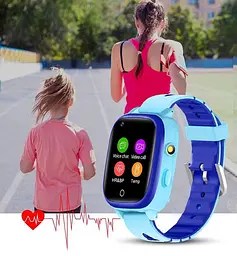 Дитячий смарт годинник Lemfo T5 Pro з GPS трекером, 4G відеодзвінками, пульсометром, термометром, датчиком зняття з руки, кнопкою SOS та SIM картою Фіолетовий - мініатюра 6