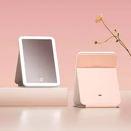 Дзеркало для макіяжу DOCO Daylight Portable Flat Mirror Pro Pink (FM008P) [162477] - мініатюра 9