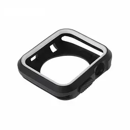 Силіконовий захисний корпус Primo для Apple Watch 38 мм Black/White - мініатюра 2