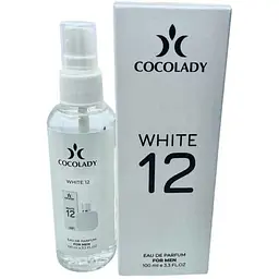 Парфумована вода для чоловіків COCOLADY 100мл "WHITE 12" (LACOSTE L12 - 12 BLANC )