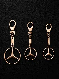 Брелок з червоного золота Mercedes (Мерседес) (з9003) - мініатюра 4