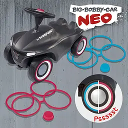 Машинка для катання малюка Big Bobby Car Нео антрацит (56243) - мініатюра 6
