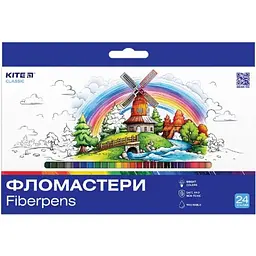 Фломастери "Kite" 24кольор. Classic №K-456 - мініатюра 1
