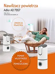 Зволожувач повітря Adler AD 7957 grey - мініатюра 9