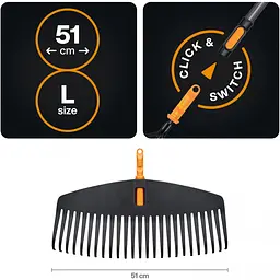 Набір грабель Fiskars OneClick (1080716) - мініатюра 2