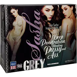 Мастурбатор з вібрацією Doc Johnson Sasha Grey UltraSkyn Deep Penetration Vibrating Pussy&Ass - мініатюра 4
