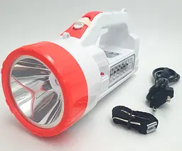 Ліхтар прожектор акумуляторний світлодіодний 1W та 14 LED боковою лампою світильником Italyano KA-3052L - мініатюра 3