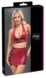 Комплект Cottelli Party Top Skirt S (червоний) - мініатюра 8