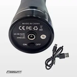 Масажний пістолет EasyFit Percussio (портативний перкусійний вібромасажер для тіла з 6 насадками) - мініатюра 9
