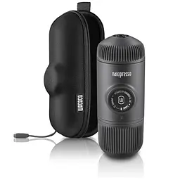 Еспресо-кавоварка Wacaco Nanopresso 18 бар 80мл з чохлом Сірий