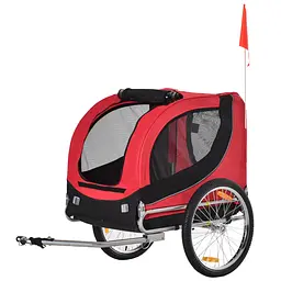Складаний велопричіп-переноска для собак і кішок Bestopet Люпосанчик BS-RL-13 Red