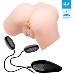 Мастурбатор Crazy Bull Dual Vagina and Ass Flesh із двома отворами, 23х17.5 см (тілесний) - мініатюра 2